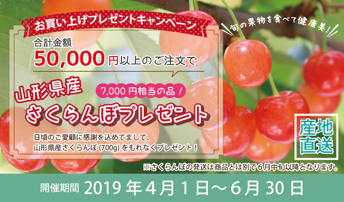 5万円以上さくらんぼ